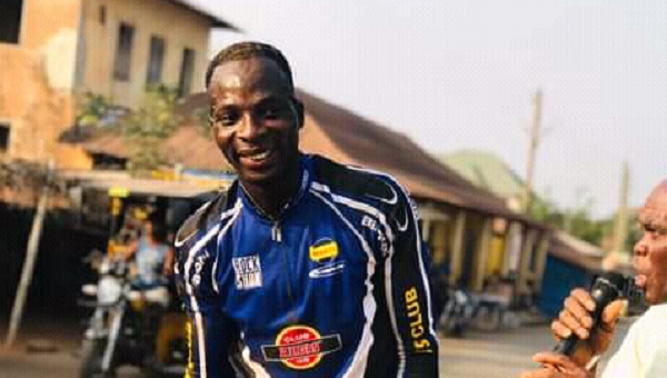 Edem Ahiable, Cyclist.