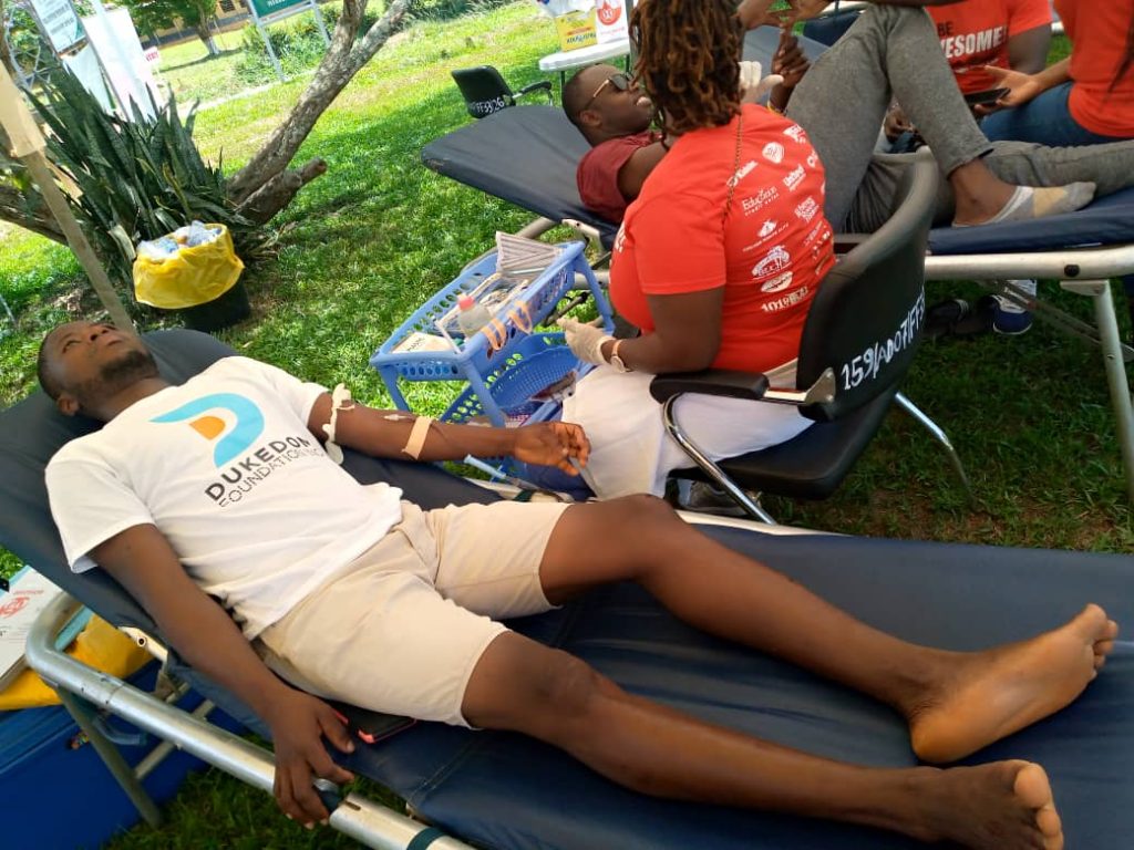 Kwahu-Mpraeso: Giving Blood amidst Easter Festivities