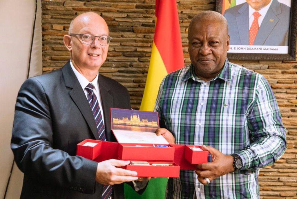 John Mahama receives new Hungarian Ambassador to Ghana