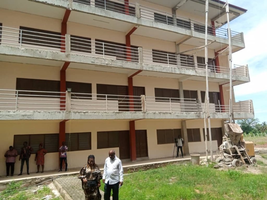 Ketu South MP expresses shock over the poor state of the new Aflao Senior High Technical School