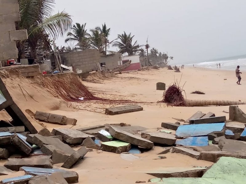 Residents of Ketu South adamant about move despite warnings of more tidal waves