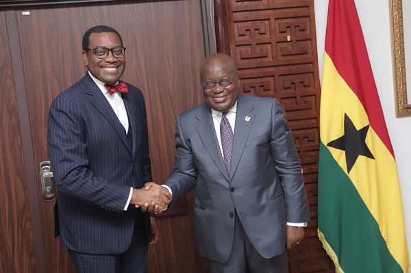 Dr Akinwumi Adesina and President Akufo-Addo