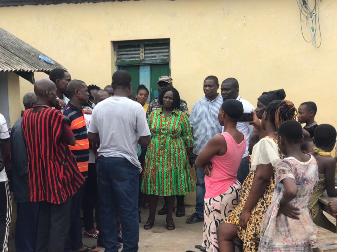 Prof. Naana Opoku-Agyemang visits flood victims in Central Region