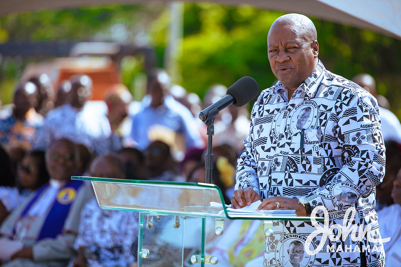 Asomdwee Park facelift: Not involving late Prof. Mills' family unfortunate - Mahama