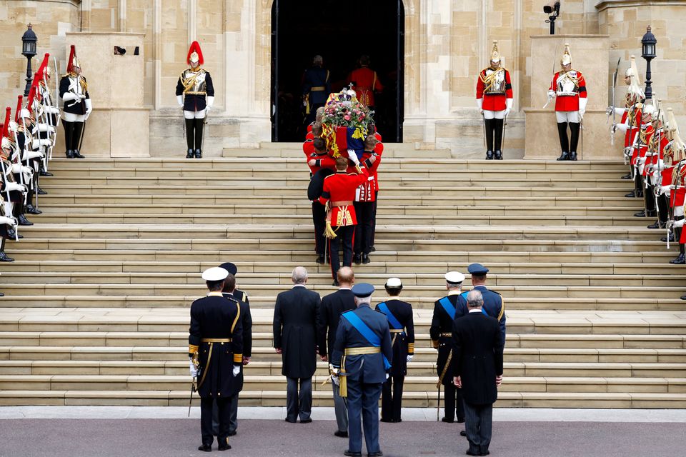 Queen Elizabeth's coffin lowered into vault ahead of private burial