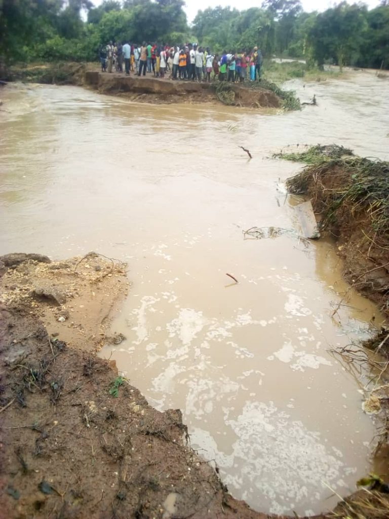 Residents of Nkwanta South stranded after Bridge collapse