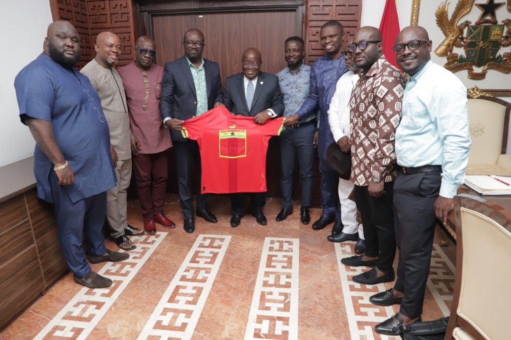 GFA presents Black Stars branded jersey to President Akufo-Addo