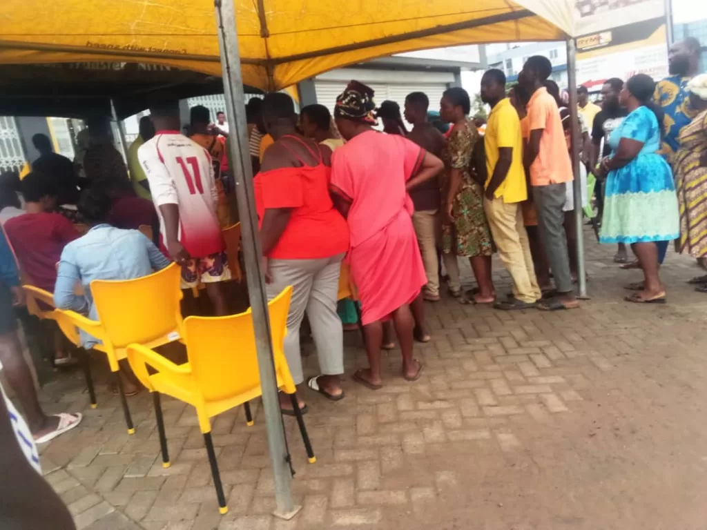 Scores of people besiege Telcos to comply with NCA directive on SIM card re-registration 