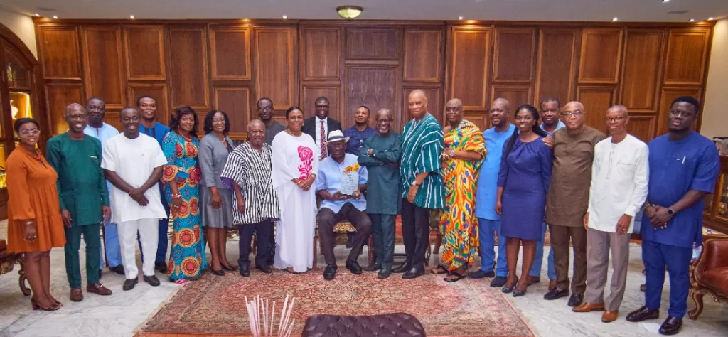 GRIDCo Board, Management Honour Former Prez Kufuor for contributing to GRIDCo