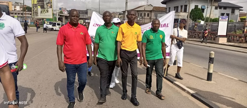 Staff of GBC in Kumasi on May Day