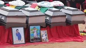 Accra: Nine victims of recent boat disaster at Bortianor laid to rest