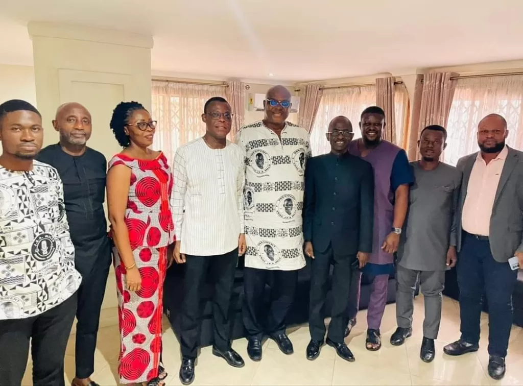 NDC Leadership pays courtesy call on Kojo Bonsu