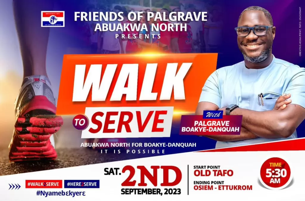 E/R: Palgrave Boakye-Danquah set for Walk To Serve on Sept. 2