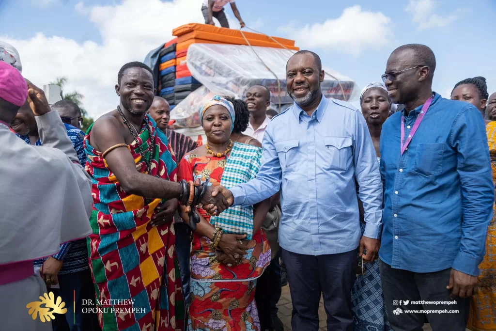 Energy Minister Dr Matthew Opoku Prempeh visits flood affected communities