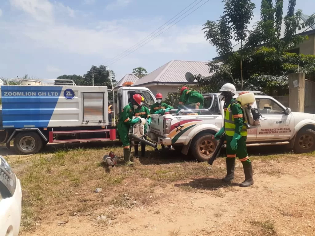 VRA, Zoomlion conduct disinfection and fumigation exercise at Mepe