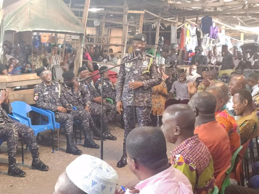 IGP Dr. Dampare engages with Kantamanto Traders ahead of Christmas