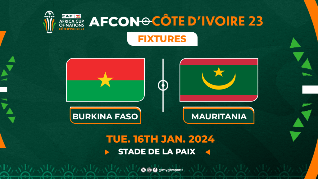 BURKINA FASO VS MAURITANIA - AFCON 2023