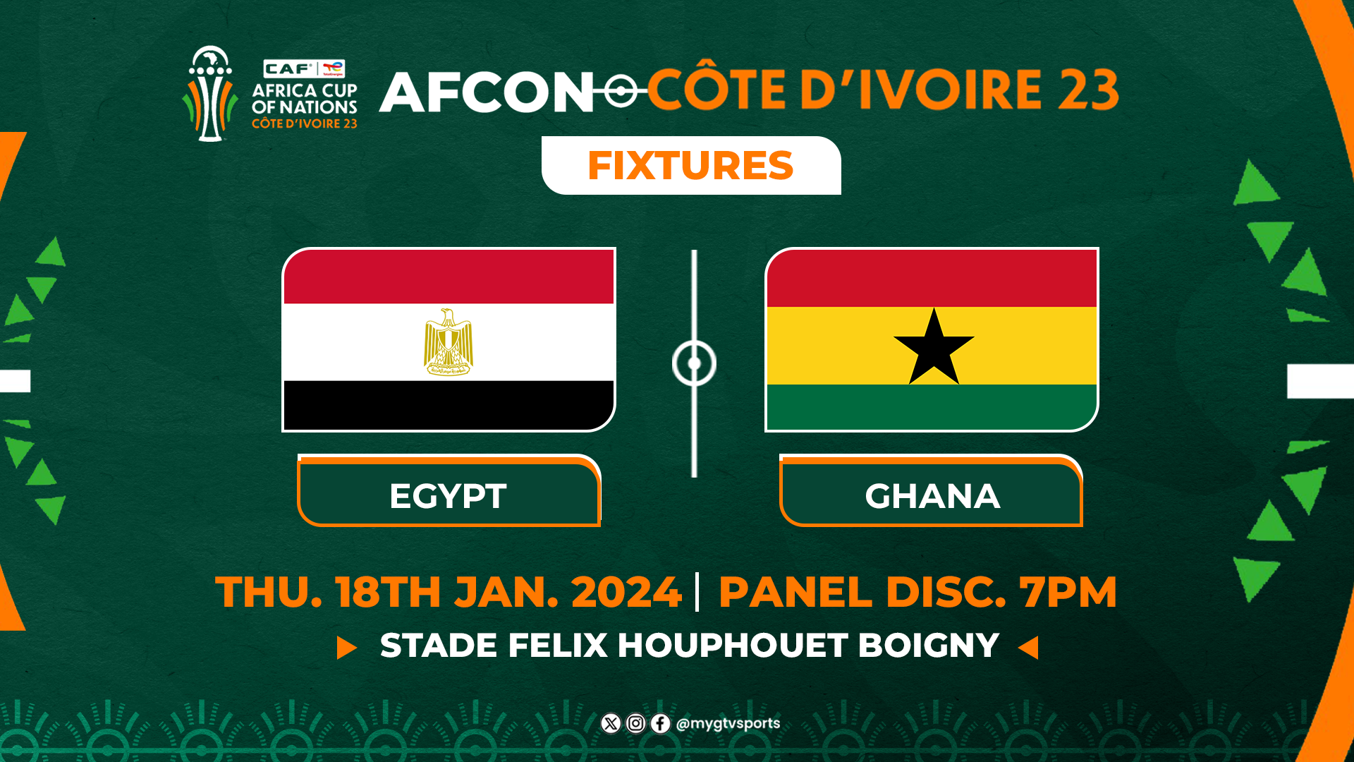 EGYPT VS GHANA – AFCON 2023