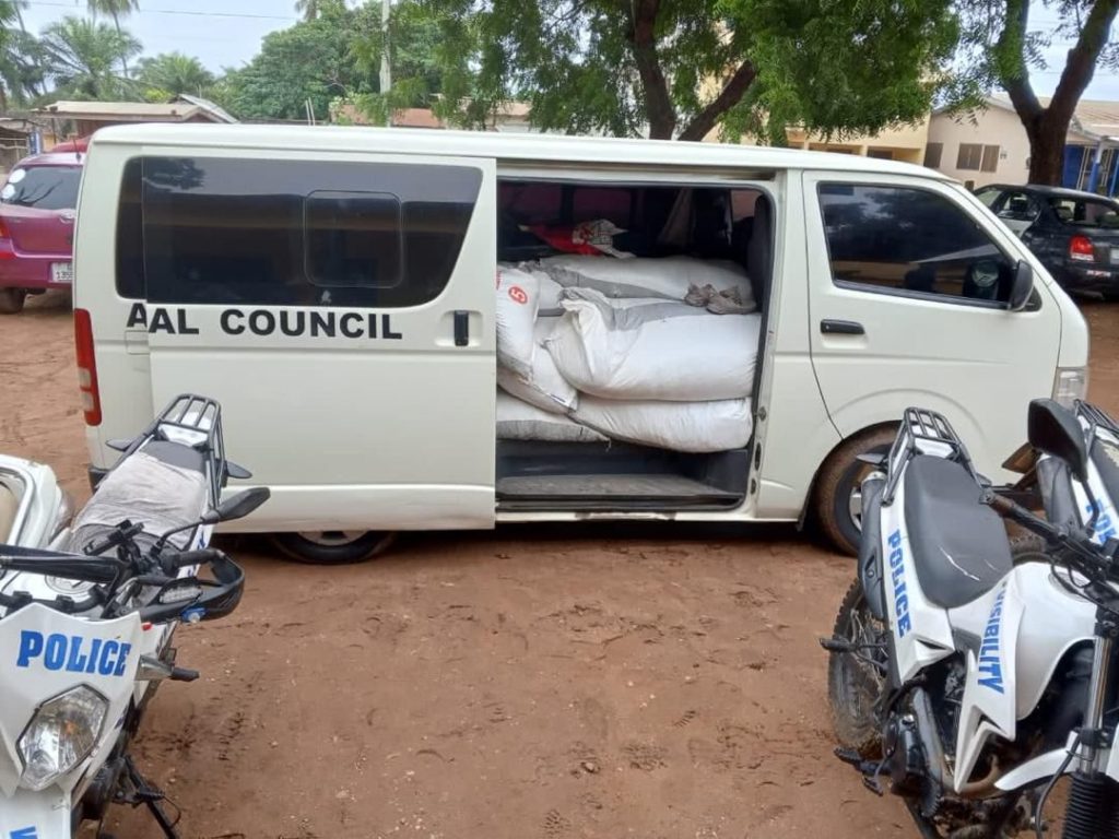 Driver of Anlo Traditional Council in police grip for attempted smuggling of cocoa beans to Togo