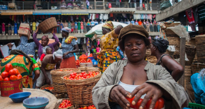 Traders at Kejetia Market