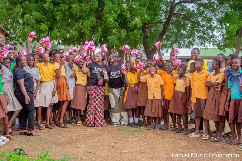 Lamisi Music Foundation supports pupils with 500 hygiene materials in Upper East Region