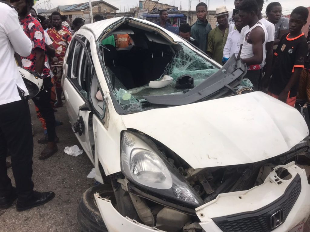 Mother, daughter critically injured in Kasoa overpass accident