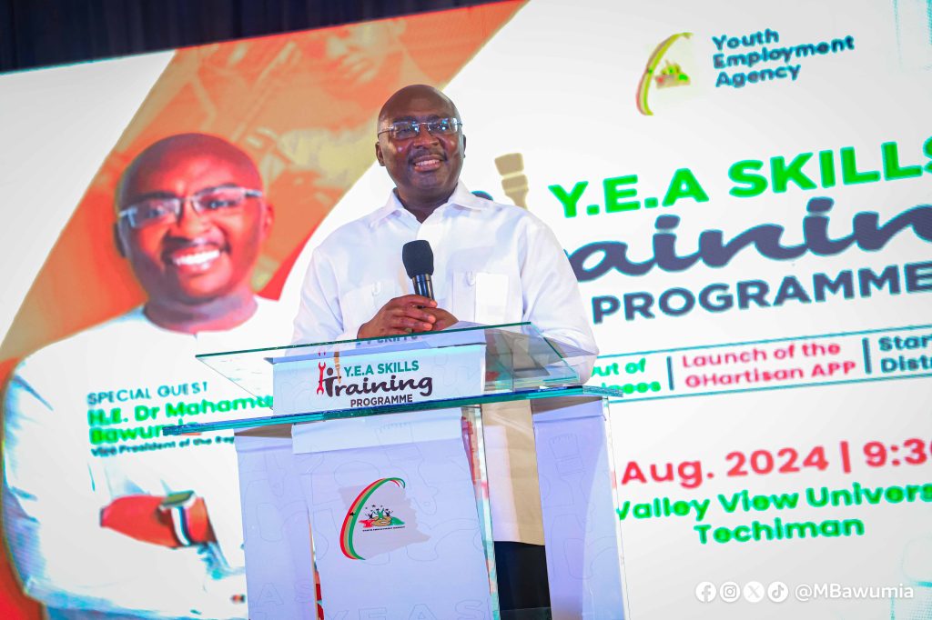 More Ghanaian youth to acquire employable skills- Dr Bawumia declares as YEA trains 10,000 Ghanaian youth