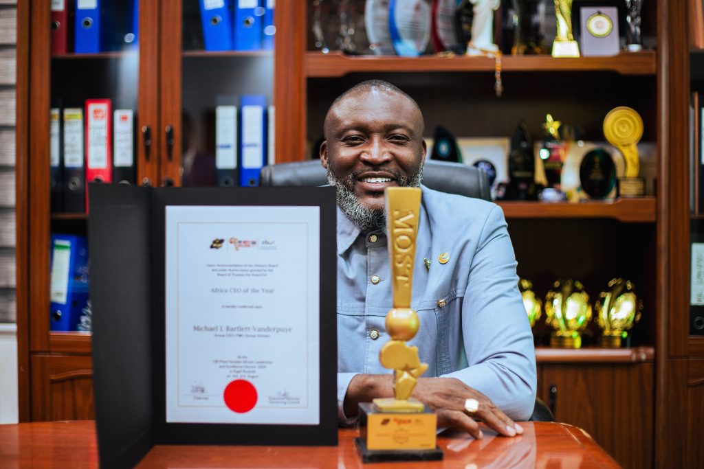 Michael Leslie Bartlett-Vanderpuye wins 100 Most Notable African Leadership and Excellence Award as Africa CEO of the Year