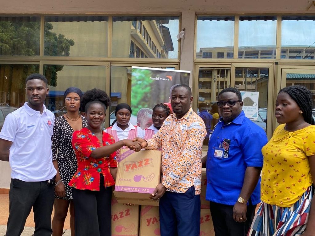 World Vision Ghana donates sanitary pads to ATU, others