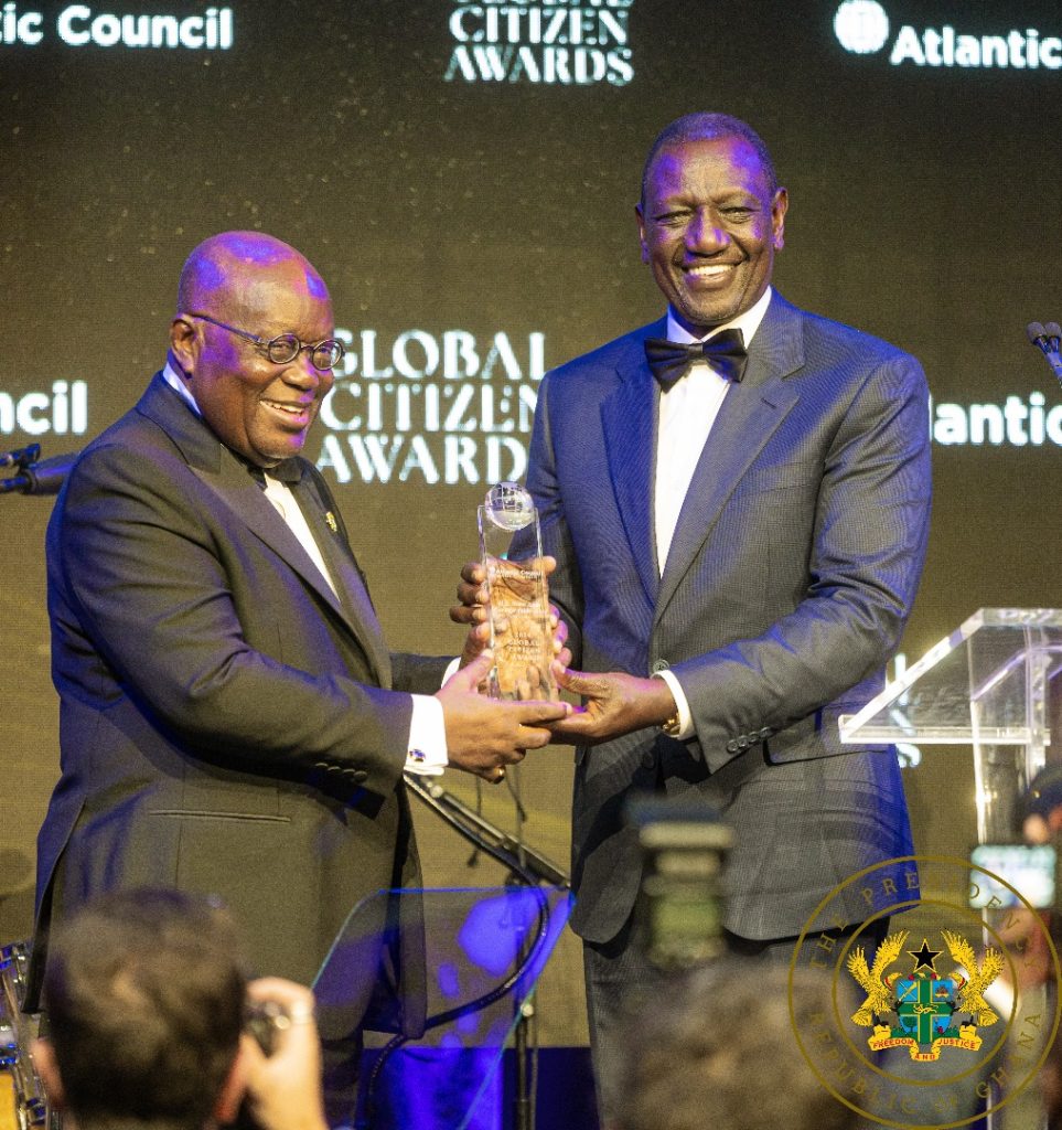 President Akufo-Addo receives prestigious 2024 Atlantic Council Global Citizen Award