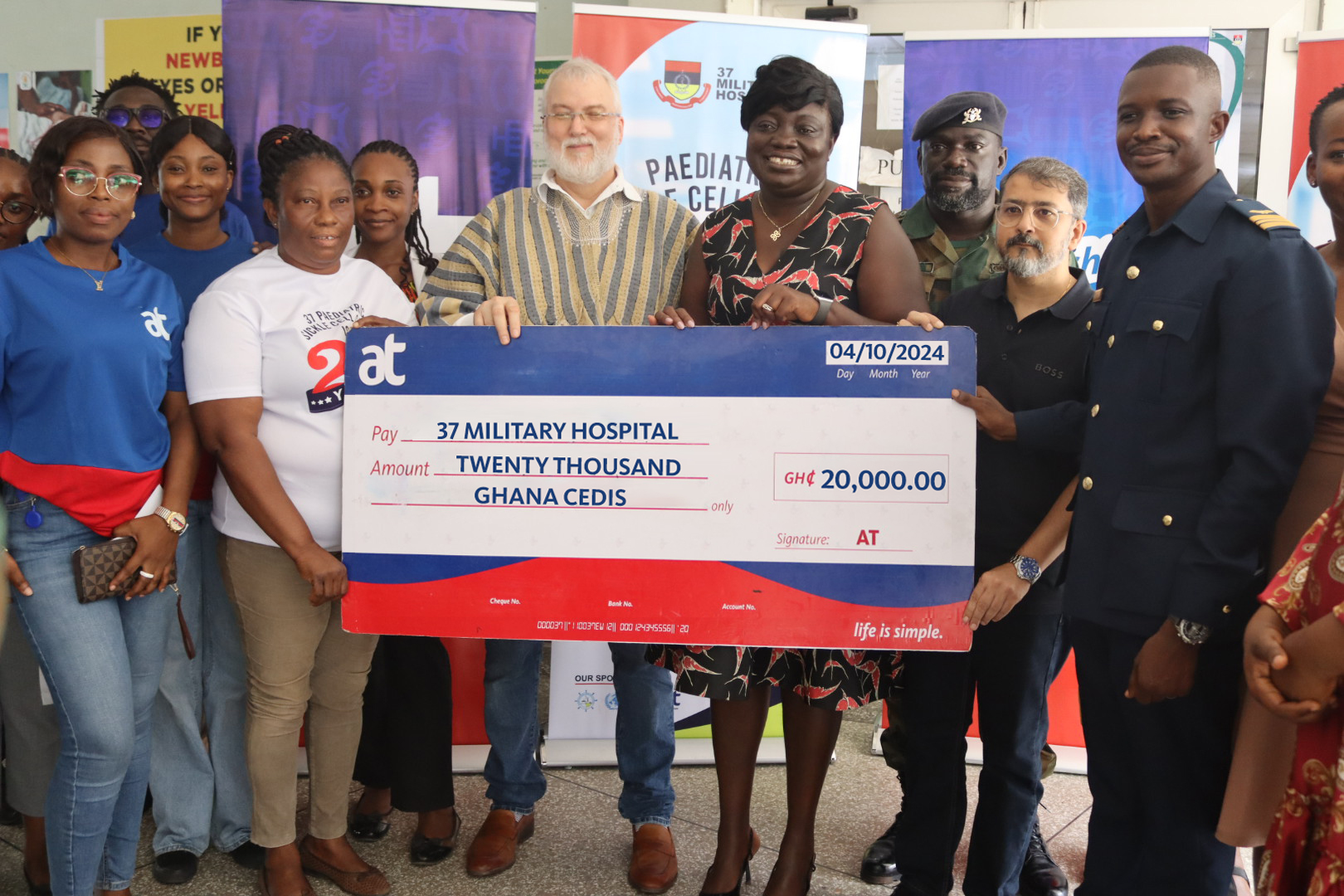 AT-Ghana donates 37 Pediatric Sickle Cell unit to 37 Military Hospital