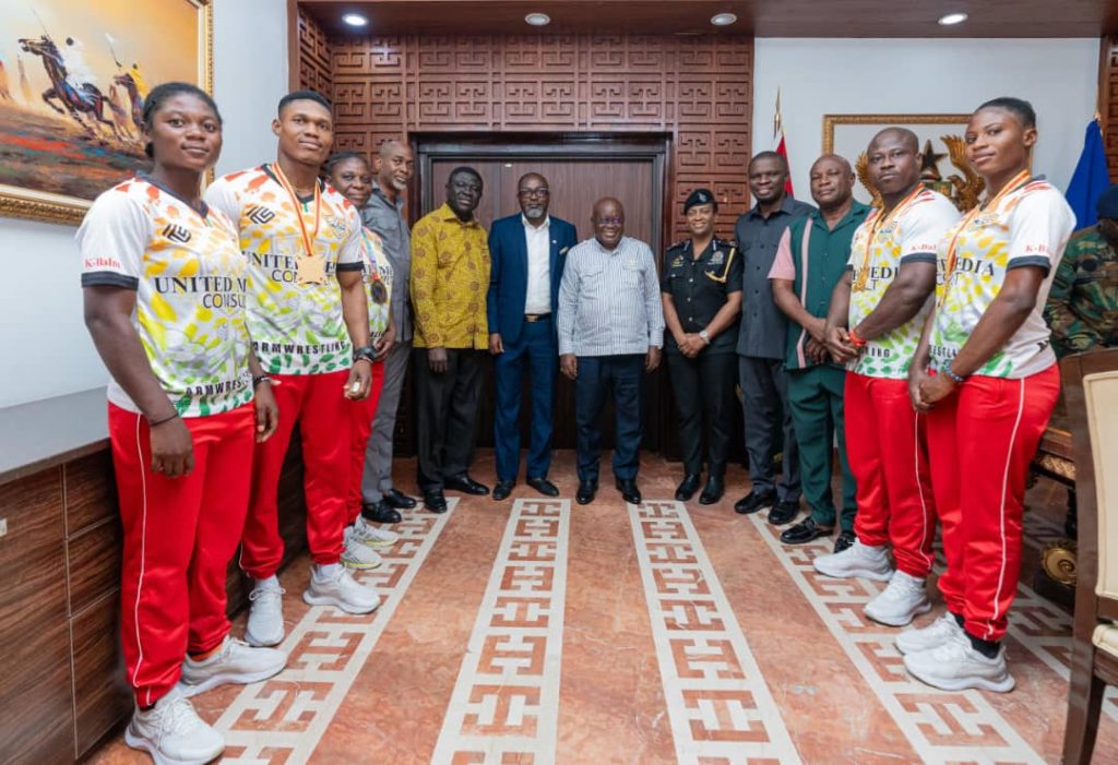 Ghana Armwrestling receives presidential praise