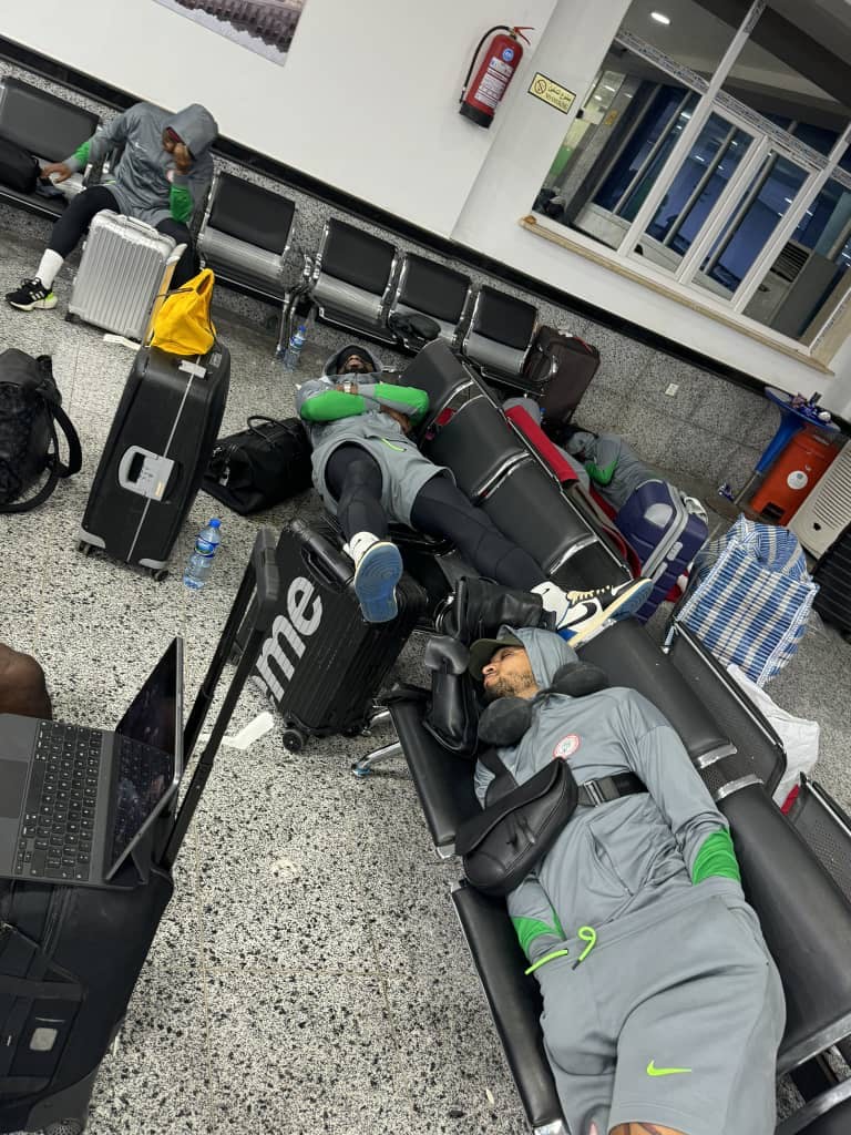 Nigeria’s Super Eagles were left stranded at the Libyan Airport upon arrival ahead of their AFCON qualifier game 