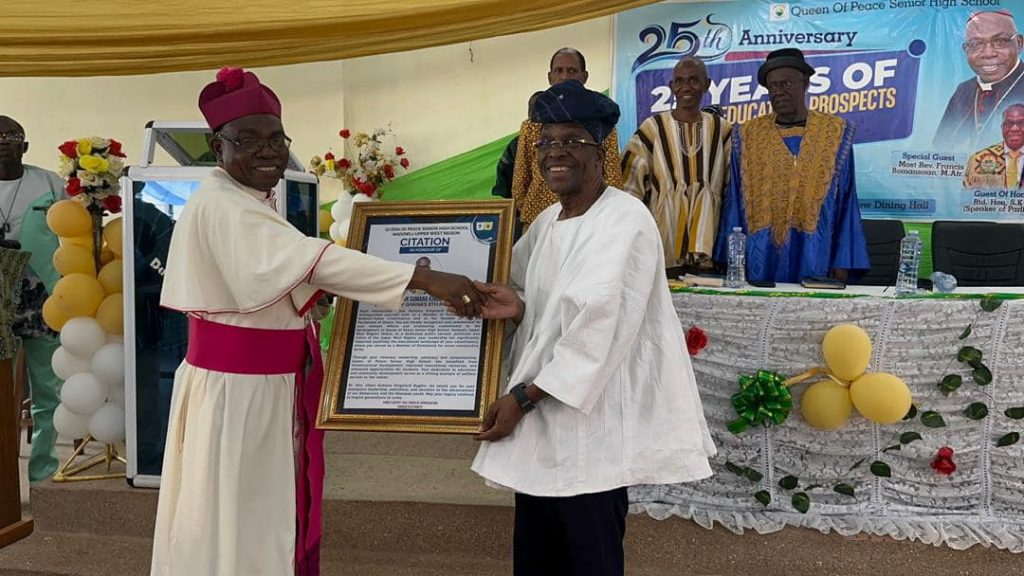 Speaker Bagbin calls for holistic education at Queen of Peace SHS Silver Jubilee