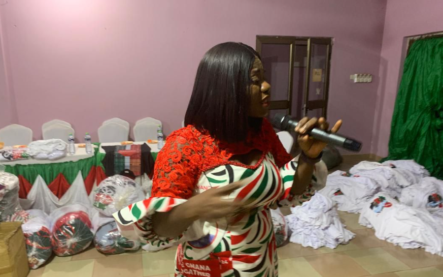 Charity Gardiner donates to NDC Constituency Women’s Organizers, Working C’ttee