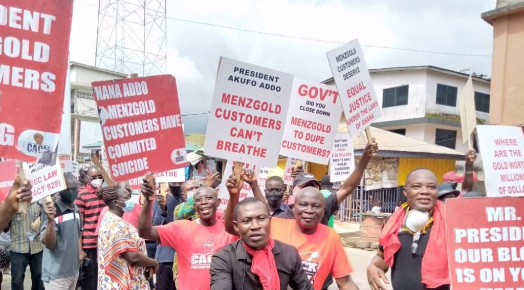 Aggrieved Customers of Menzgold demand GH₵200m compensation from President Akufo-Addo