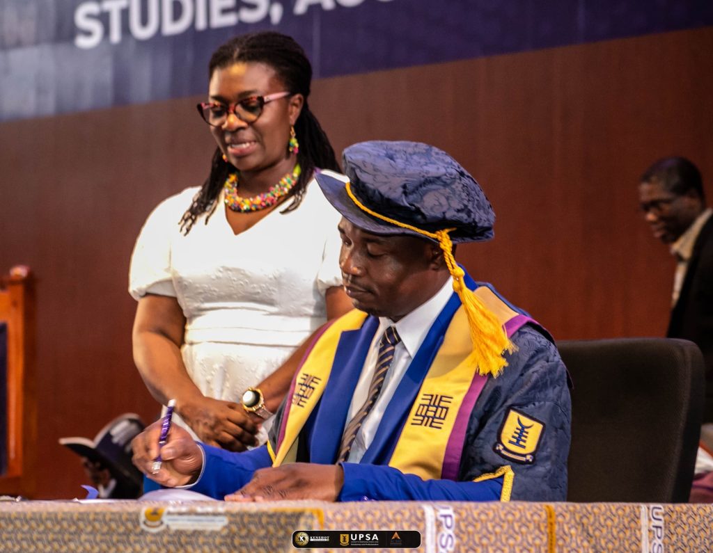 UPSA swears in Prof. John Mawutor as new Vice-Chancellor