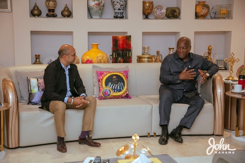 President-Elect John Mahama and EU Ambassador Razaaly discuss matters of mutual interest