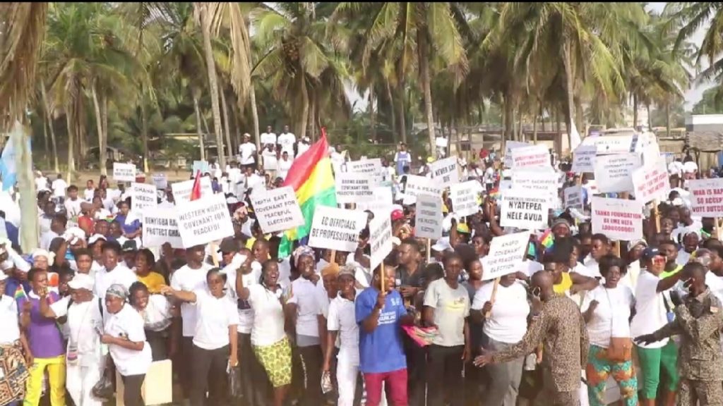 Thousands participate in Duamenefa peace walk for peaceful elections