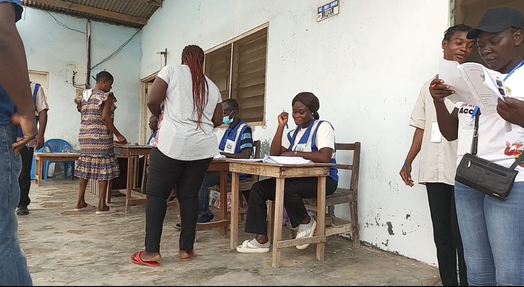 Serene voting in Krowor Constituency