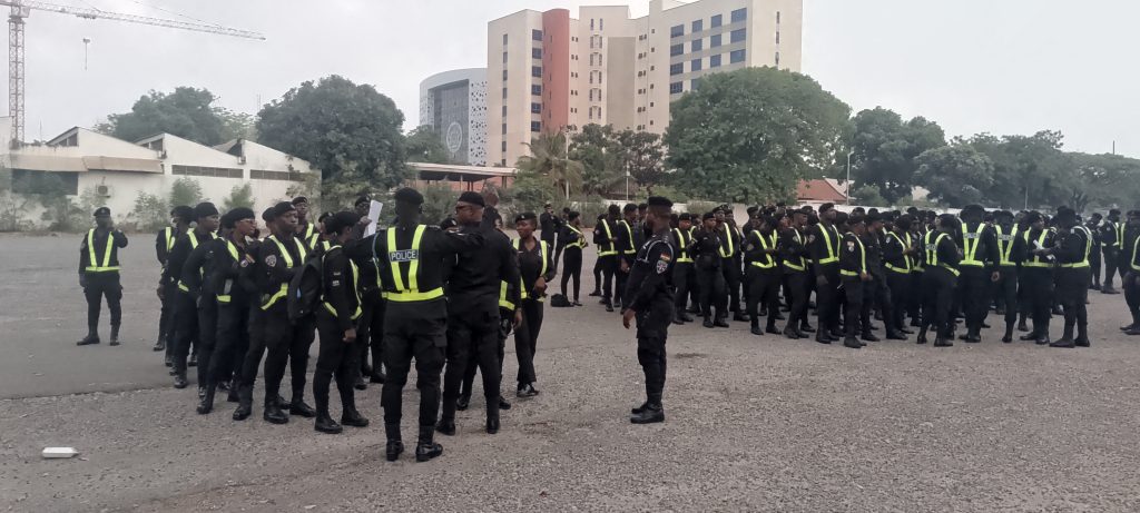 Heavy security presence ahead of dissolution, inauguration of 8th, 9th Parliament